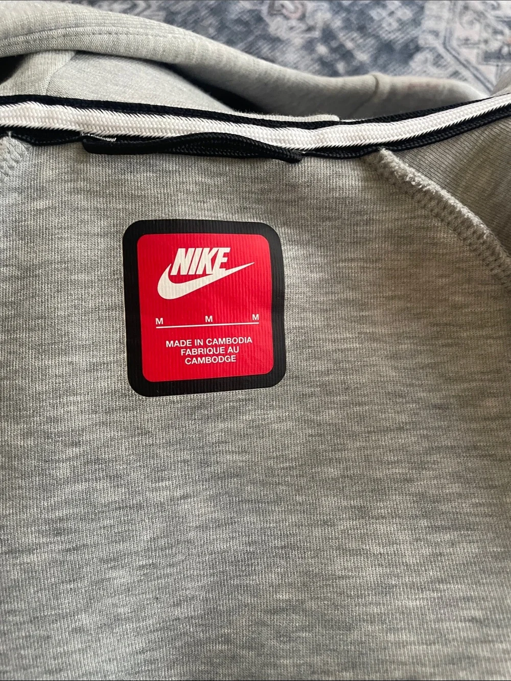 Nike Grey Sweatshirt with Red Nike Badge